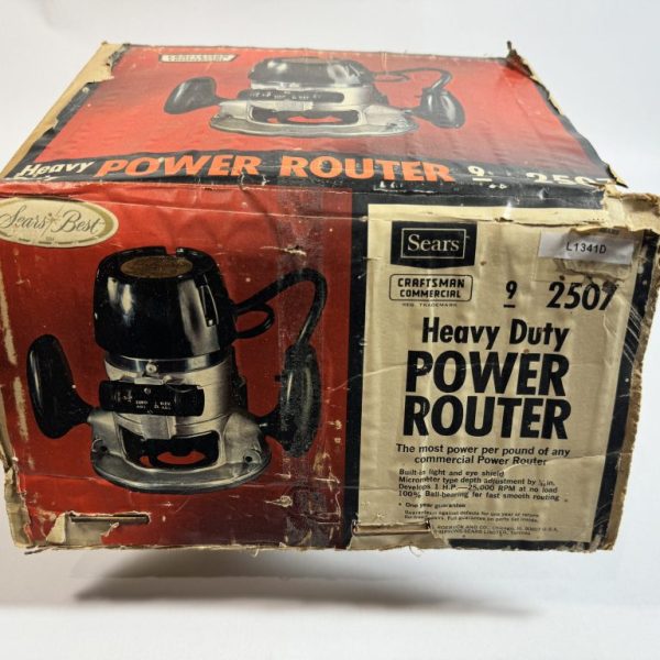 Vintage Sears Craftsman Heavy Duty Power Router with Original Box.